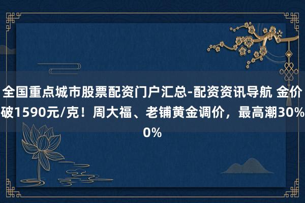 全国重点城市股票配资门户汇总-配资资讯导航 金价破1590元/克！周大福、老铺黄金调价，最高潮30%